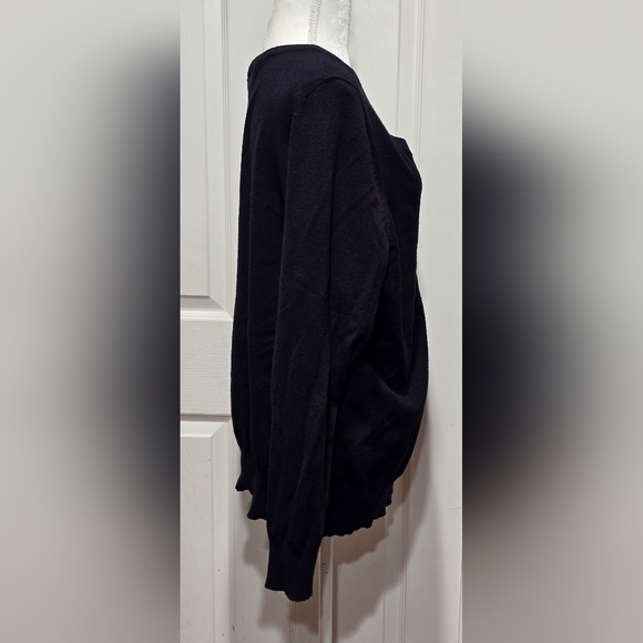Lane Bryant Black Button Front Cardigan Size 18/20 - Picture 4 of 8